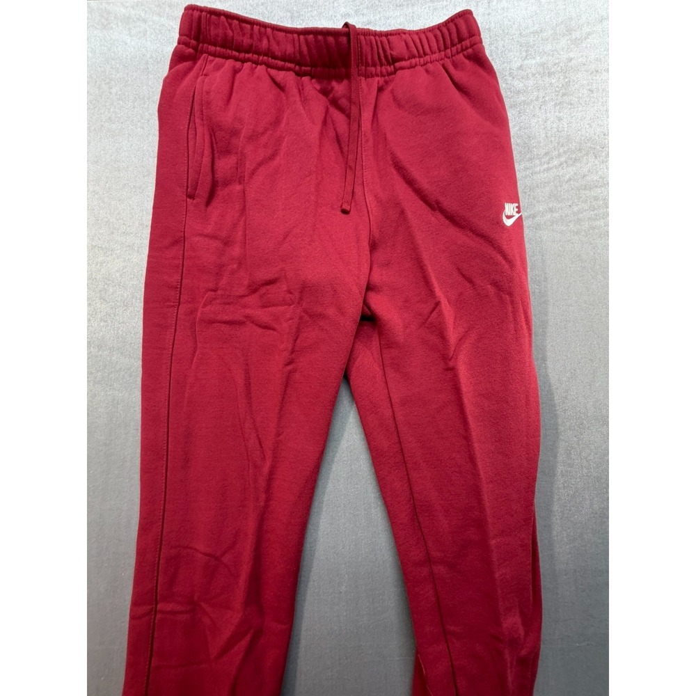 Nike Men BV2707-690 Sportswear Club Fleece Sweat Pants Red Medium